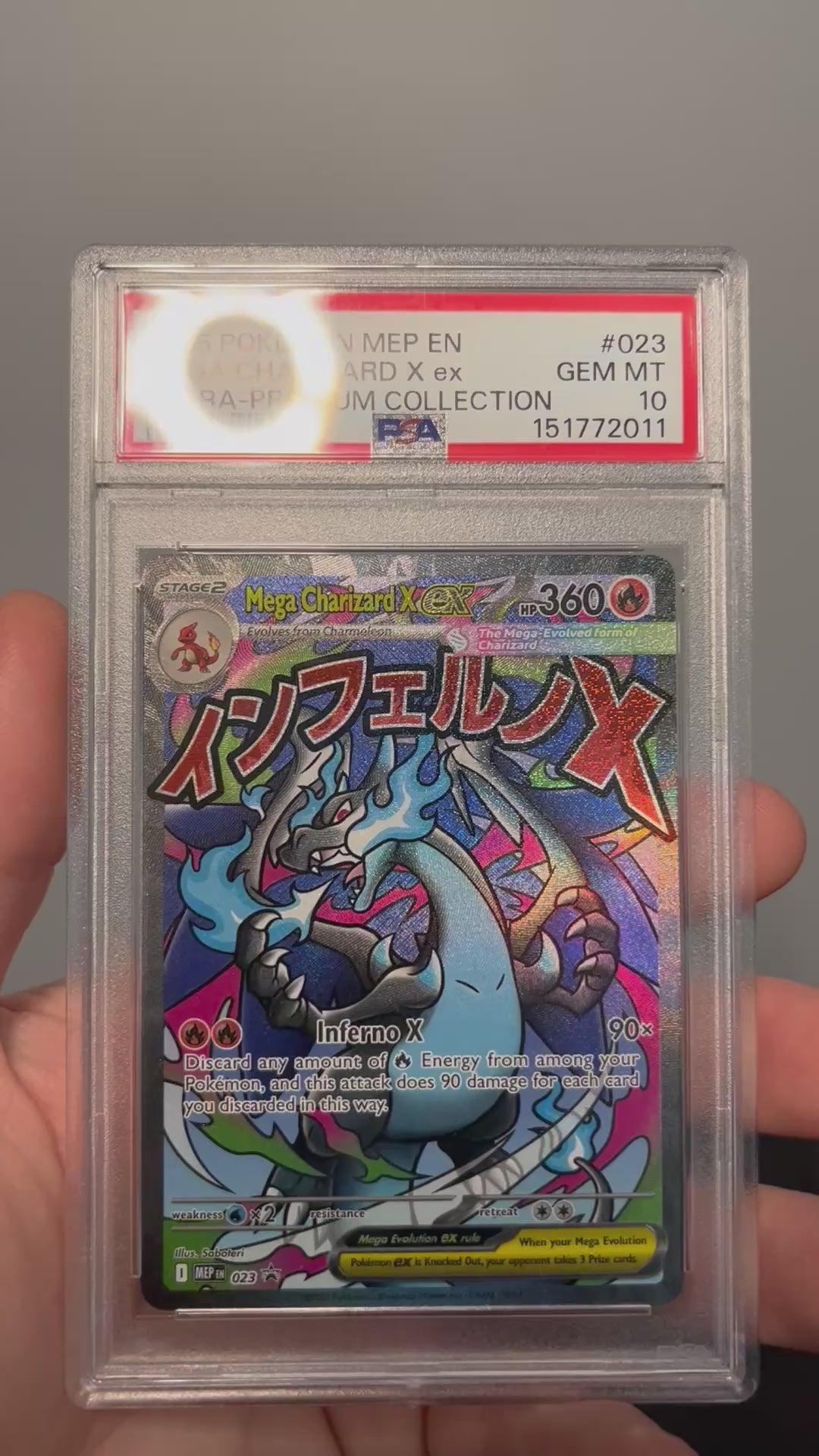 Pokemon Mega Charizard X ex #023 Ultra Premium Collection Promo PSA 10