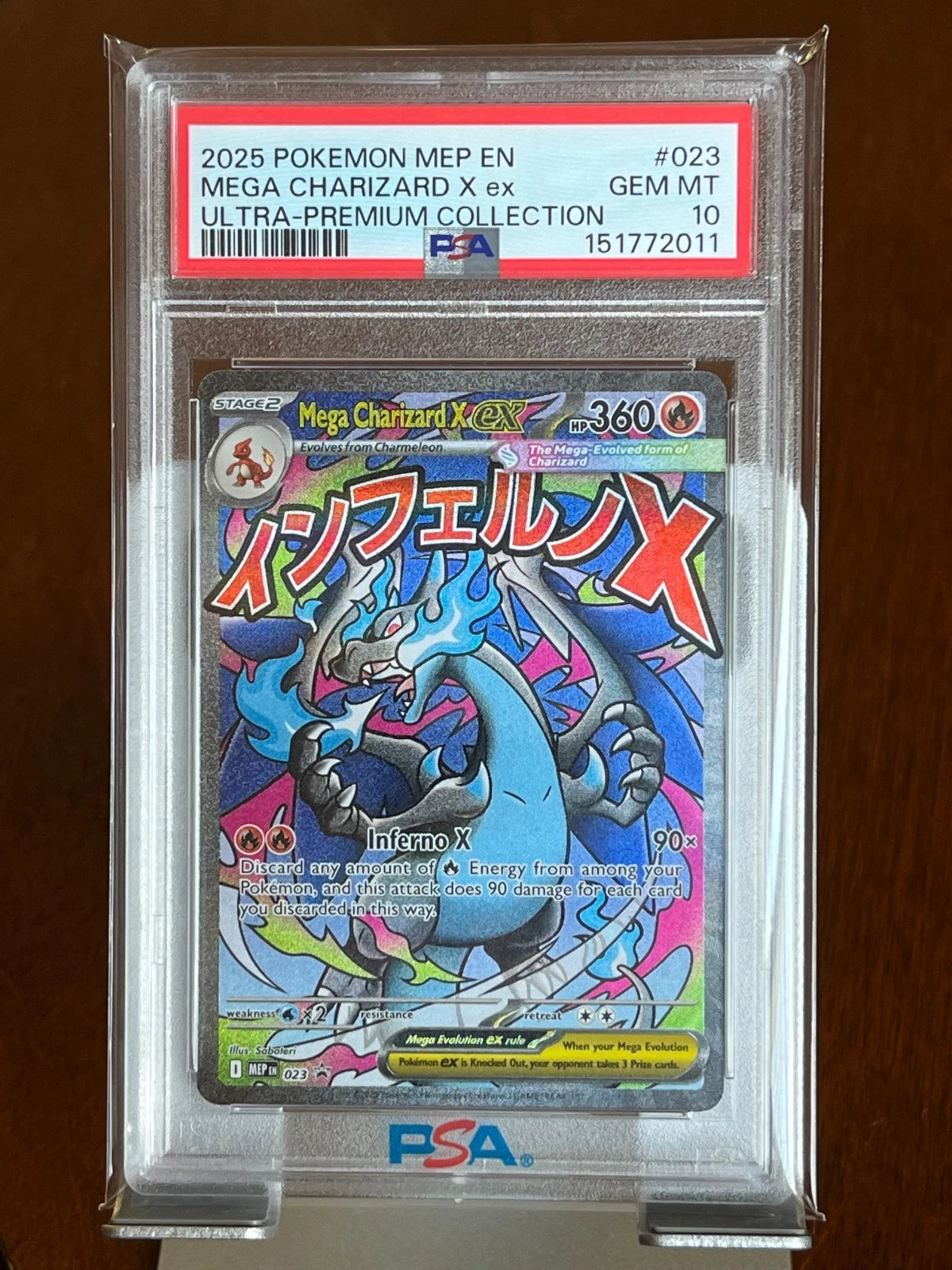 Pokemon Mega Charizard X ex #023 Ultra Premium Collection Promo PSA 10