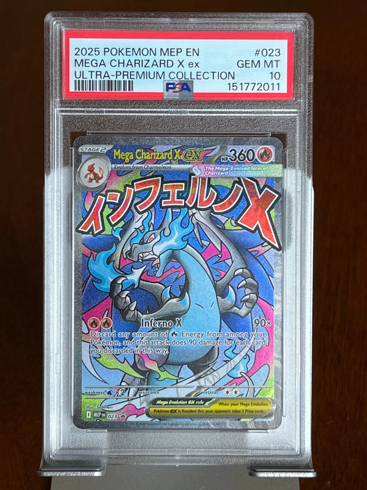 Pokemon Mega Charizard X ex #023 Ultra Premium Collection Promo PSA 10